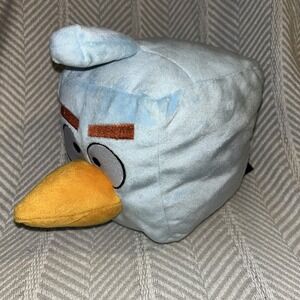 Collectible Angry Birds Plush 2012 Commonwealth Toys Square Blue‎